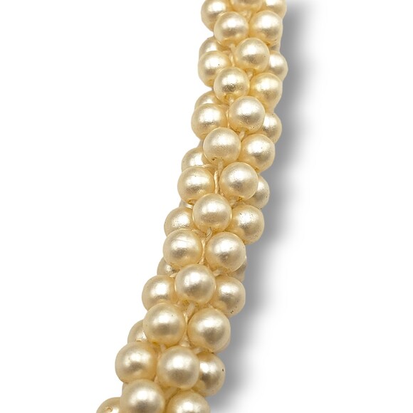 Vintage Cream Yellow Faux Pearl Necklace - Picture 3 of 6